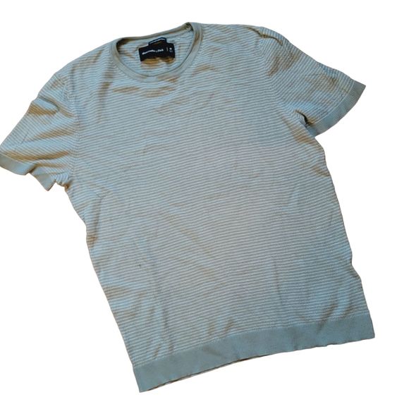 Lot Of 2 Abercrombie & Fitch Beige Green Lightweight T Shirt Top Size M - Picture 6 of 8